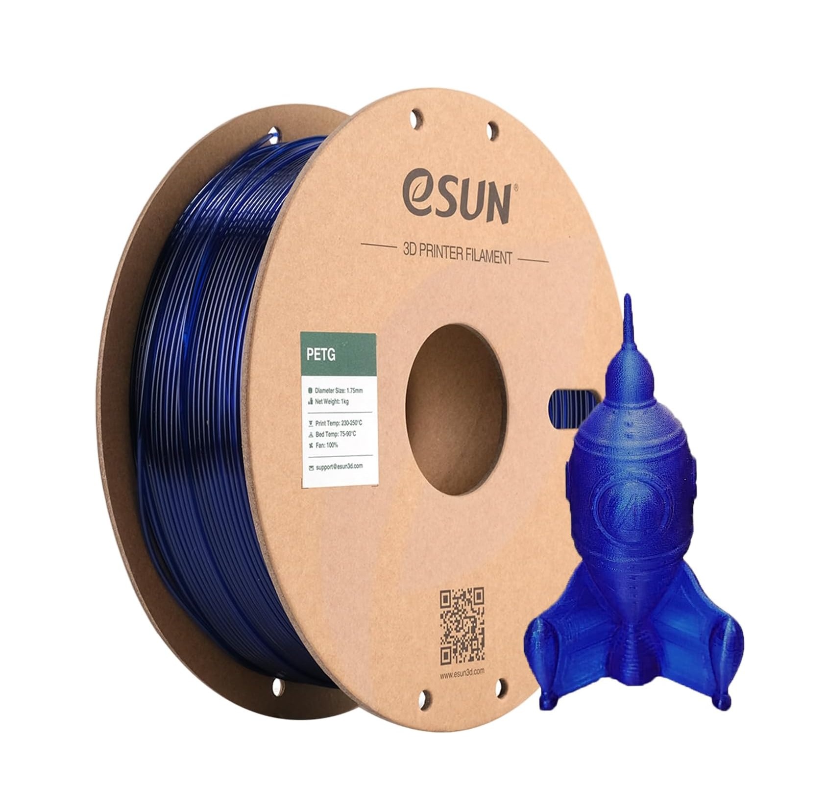 Filamento PETG azul eSUN